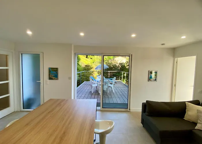 Renovated 1-bedroom With Sea View And Large Balcony Aiguebelle Lägenhet