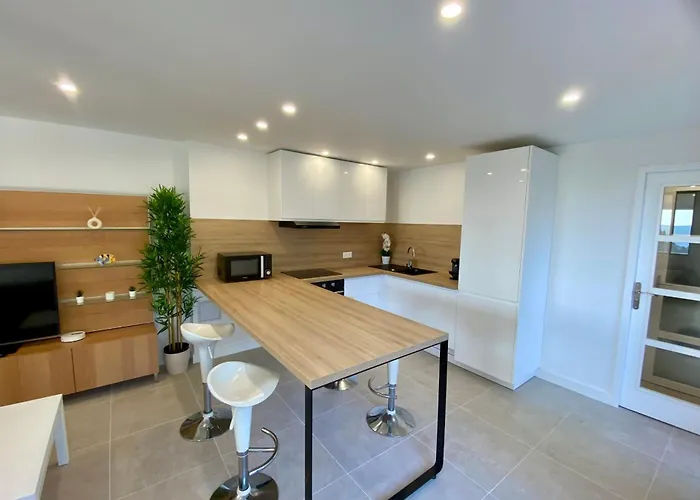 Renovated 1-bedroom With Sea View And Large Balcony Aiguebelle Lägenhet *